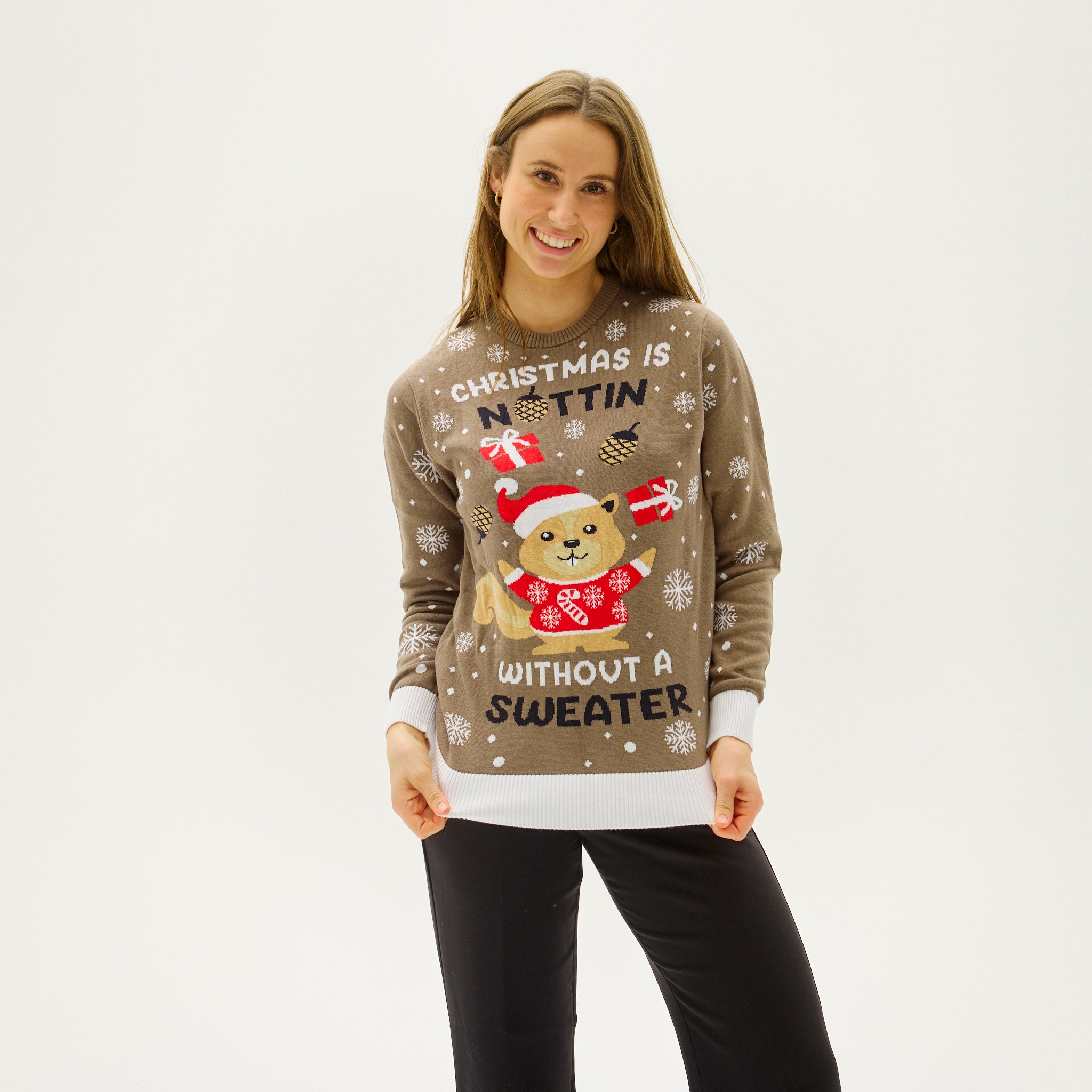 Christmas Is Nuttin Without A Sweater - Damen.